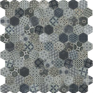 Terre Decor Blue Hex 35x35